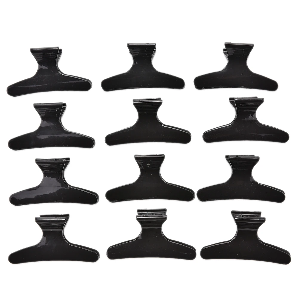 Black Color Hair accessories For Women Simple Hair Crab Clamp High-quality Hair Clip Fashion Plastic Hair Claw 12Pcs