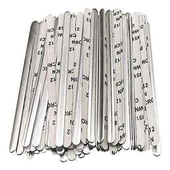 

90mm Adhesive Aluminum Strip Nose Wire, Flat Nose Clip, Nose Bridge Bracket, DIY Sewing Steel Wire (300PCS)