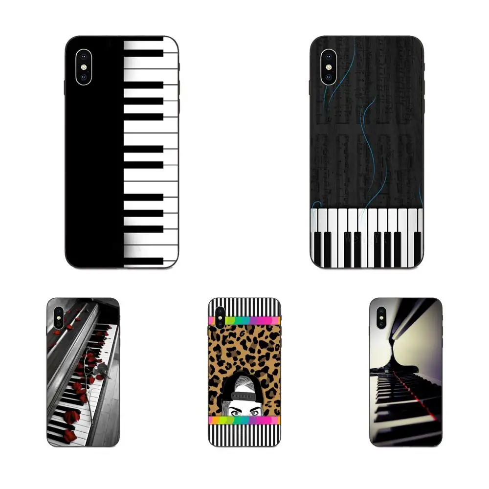 Soft Pop Art Piano Keyboard Painting For Galaxy A3 A5 A6 A6s A7 A8 A9 A10 A20E A30 A40 A50 A60 A70 A80 A90 Plus 2018 | Мобильные