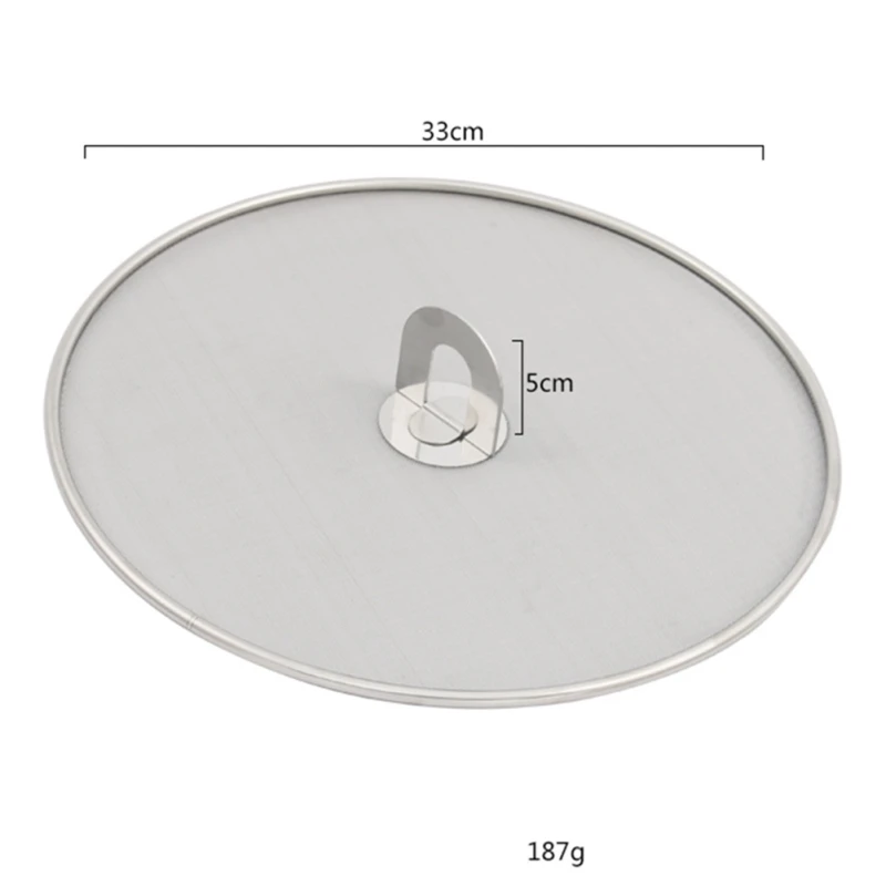 Нержавеющая сталь 25 см 29 см 33 см разбрызгиватель экран сетка кастрюля крышка серебряное масло крышка сковороды инструменты для приготовления пищи Кухонные аксессуары