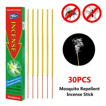 

30PCS/ Box Stick Incense For Killer Mosquito Natural Anti Mosquito Repellent Incense Fly Repeller Outdoor Bug Preventor Incense