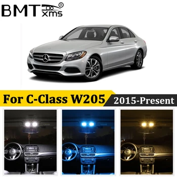 

BMTxms 16Pcs Car LED Interior Map Dome Light Kit Canbus For Mercedes Benz C-Class W205 S205 Sedan Estate Auto Lamp