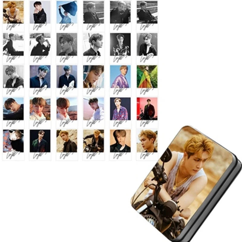 30 шт./компл. K-pop EXO новые Ablum не мешать мой темп Lomo карты Chanyeol Baekhyun фото карты с металлической коробкой