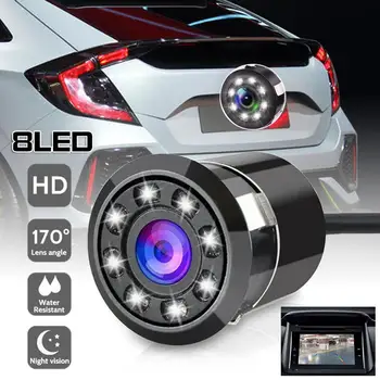 

GISAEV 8LEDs Car Rear View Camera Parking Monitor Auto Night Vision Reversing CCD Waterproof 170 Degree HD Video For Car Camera