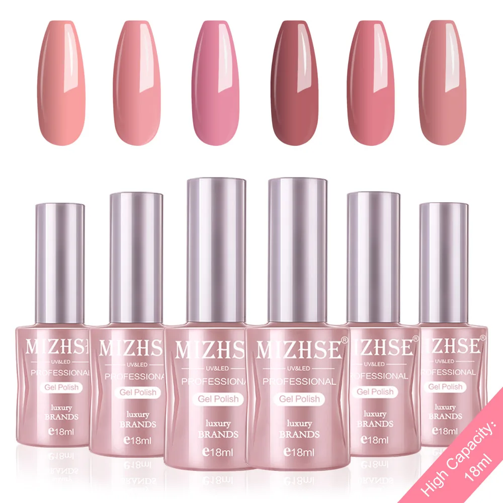 P05 MIZHSE набор гель-лака UV Vernis Полупостоянный Гель-лак лаковое гелевое покрытие для ногтей Отмачивание Чистый Цвет Гель-лак Подарочная коробка салонные наконечники - Цвет: P05