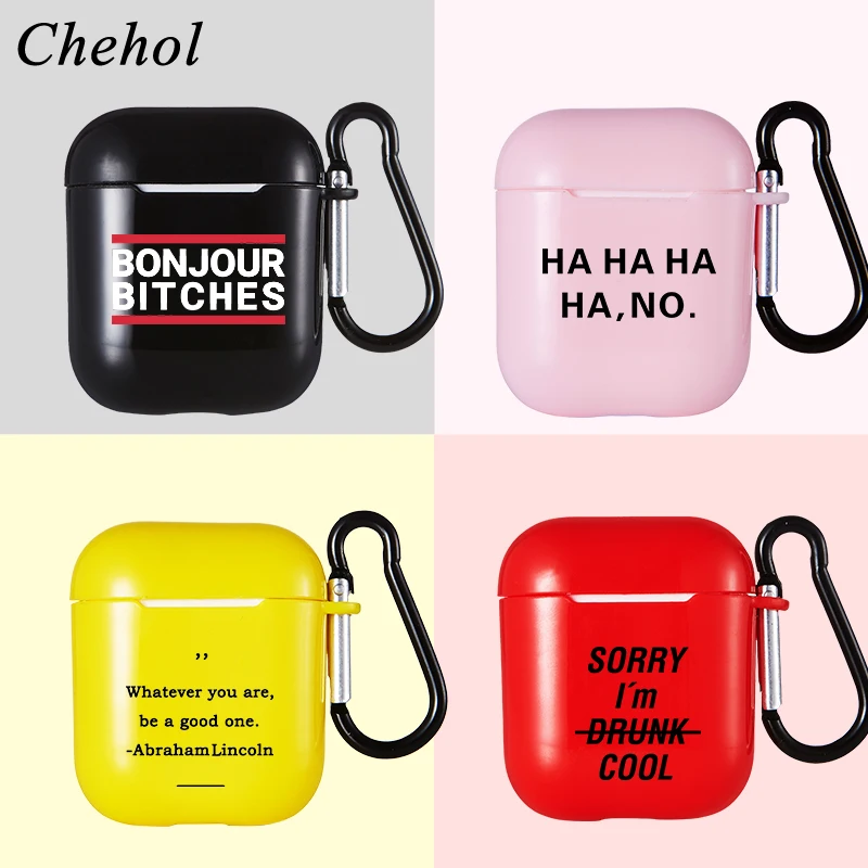 

Cool Letter Earphones Headset Protected Cases Cover for Apple Airpods Pro 1 2 Avocado Silicone Bluetooth Wireless Headphone Case