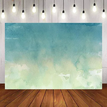 

Mehofond Photography Background Watercolor Gradient Blue Baby Portrait Child Birthday Backdrop Photophone Photo Studio Props