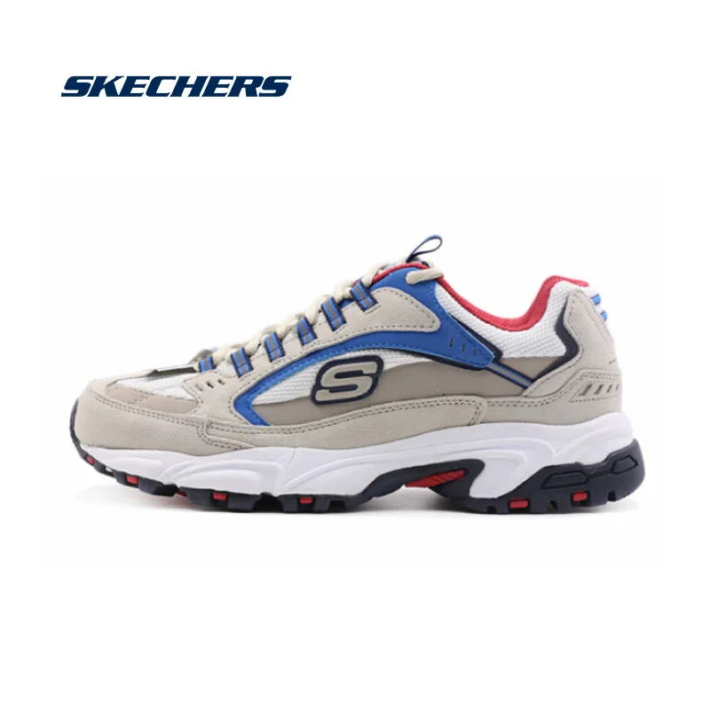 Skechers Спортивная мужская обувь дышащие массивные Кроссовки Брендовая оригинальная повседневная обувь мужская Высококачественная 999688-BKW - Цвет: 999688-OFWT