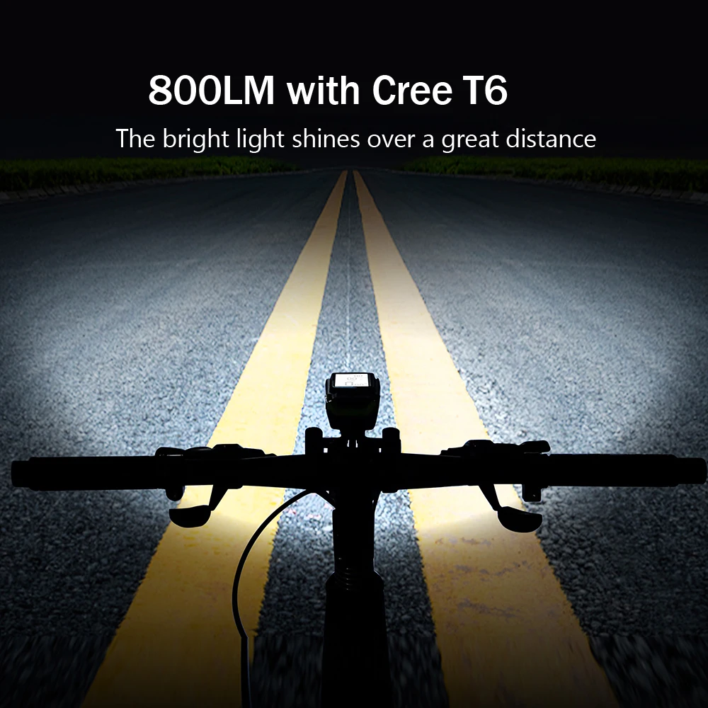 Mode USB Bike Light Lamp Bicycle Computer Light Mode Horn