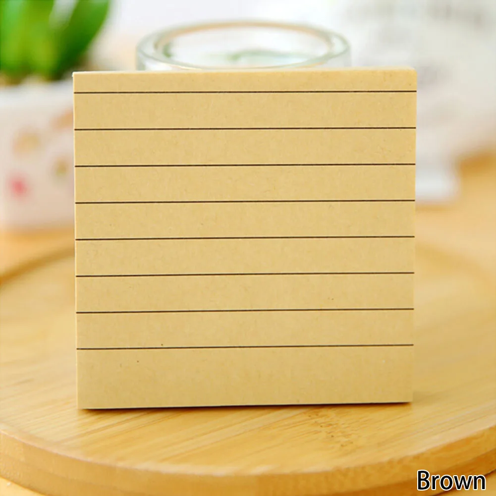 Soild цветной блокнот для заметок Diy качественные кавайные канцелярские школьные канцелярские принадлежности набор офисных принадлежностей блокнот милые Липкие заметки - Цвет: BR