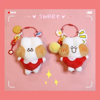 

Cute Plush Big Face Rabbit Keychain Bag Pendant Backpack Ornaments Rabbit Doll Lanyard Car Key Accessories Girls Day Gift Toys