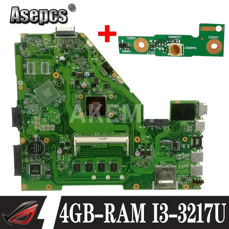 Akemy X550CC материнская плата для ноутбука For Asus X550CA X550CL R510C Y581C X550C A550C оригинальная