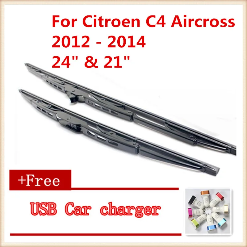 2 шт./лот щетка стеклоочистителя для лобового стекла автомобиля для Citroen C4 Aircross(2012-), размер 2" и 21"
