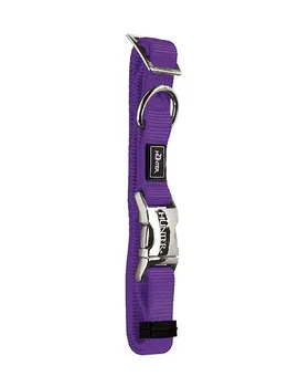 

HUNTER collar for dogs nylon with a metal clasp violet 30 - 45 cm Hunter ALU-Strong