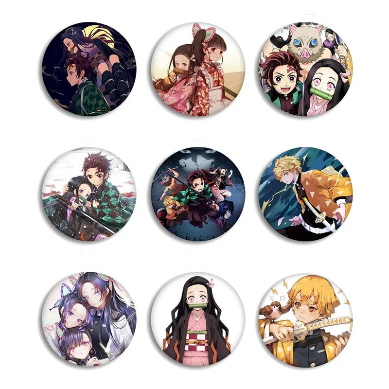 Аниме Демон Истребительница Kimetsu без Yaiba камадо Tanjirou шпильки для рюкзаки