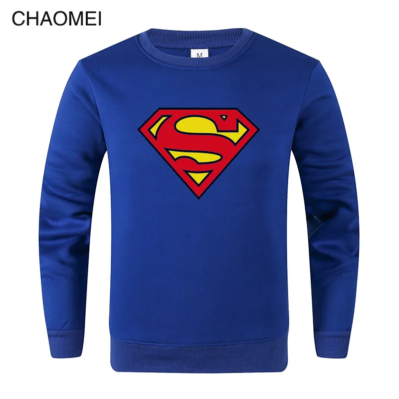 

2019 Hot Sale Sweatshirt Superman Sweatshirt Men Super hero Hoodie Sweatshirts Fleece Streetwear Pullover C110