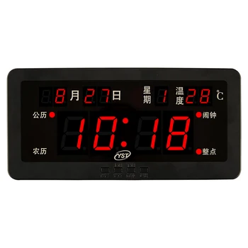 

Calendar Electronic Alarm Clock Night Light Silent Weather Station Color Digital Clock Radiosveglia Da Comodino LED Watch OO50AC