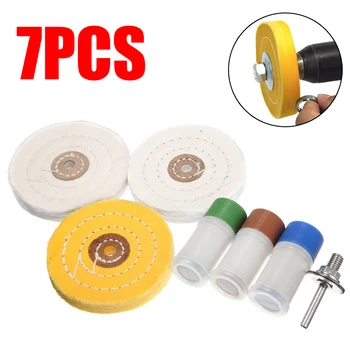 

7pcs/Set Pro Firm Polishing Buffing Pad Disc Metal Cleaning Polishing Buffing Wheels Tool Kit Rotary Abrasive Tools Accessories
