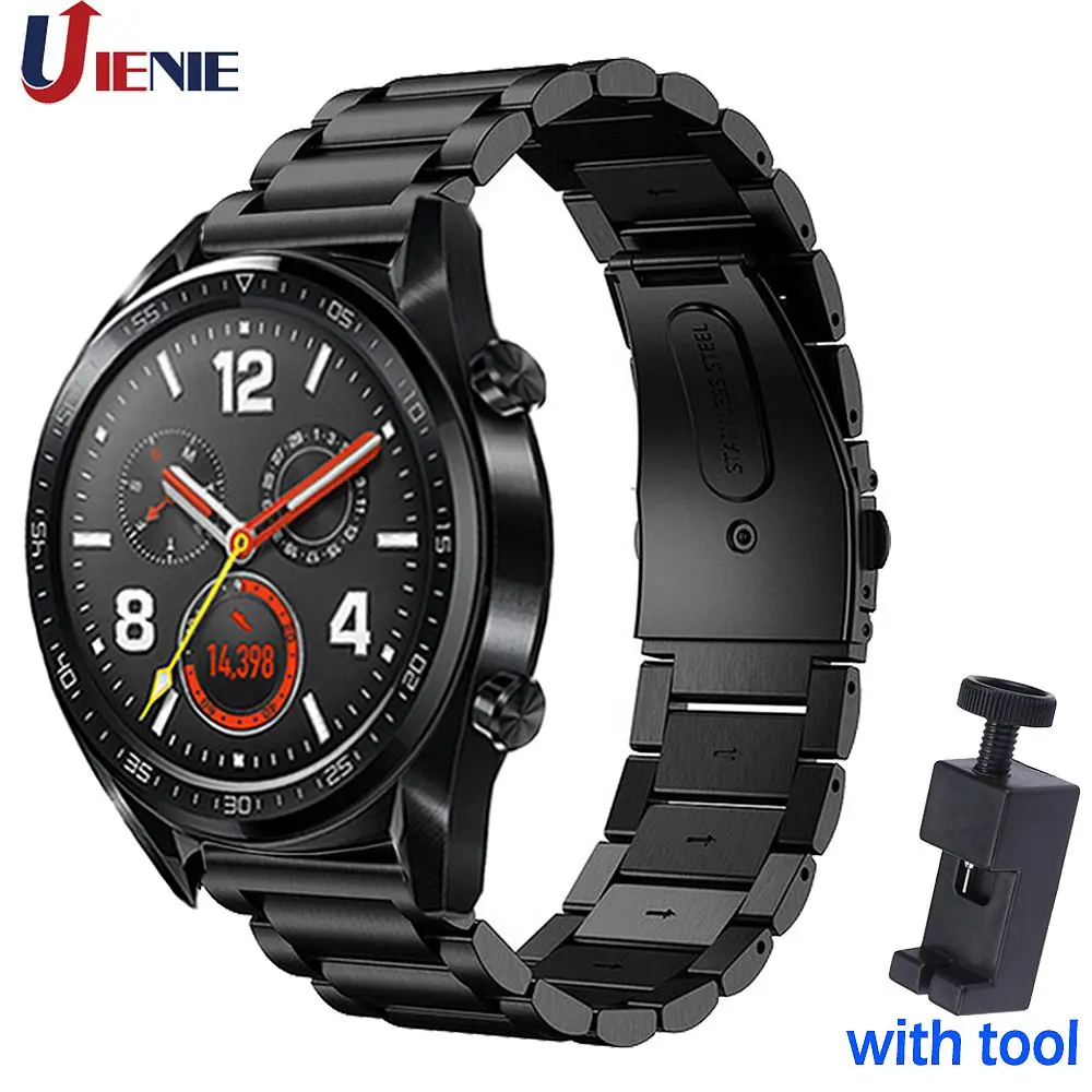 Ремешок для часов из нержавеющей стали HUAWEI WATCH GT 2/GT Active/HONOR Magic роскошный сменный