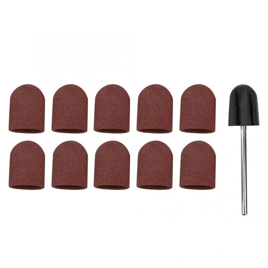 Дизайн ногтей маникюрный набор для шлифовки гвоздь с широкой шляпкой полировка шлифовальной головки шлифовальный ленточный аксессуар n - Цвет: Brown