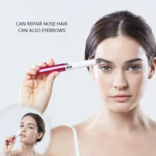 Manooby Прямая поставка высококачественный электрический триммер для волос в носу для мужчин и женщин Бритва для бровей