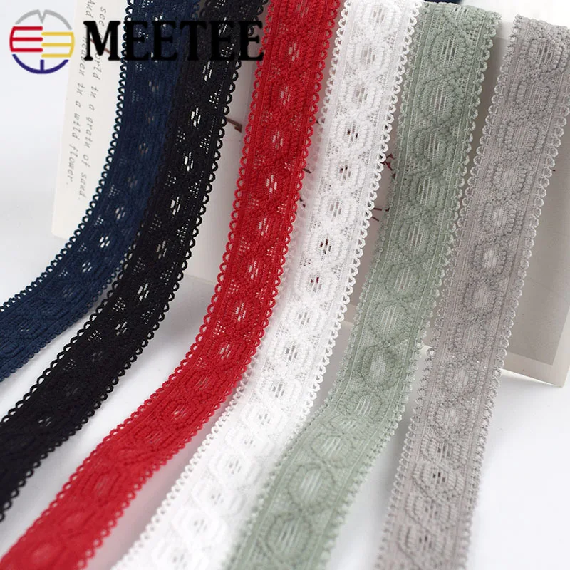 Meetee 22 метра 20 мм многоцветная эластичная лента кружевное полотно DIY Детские