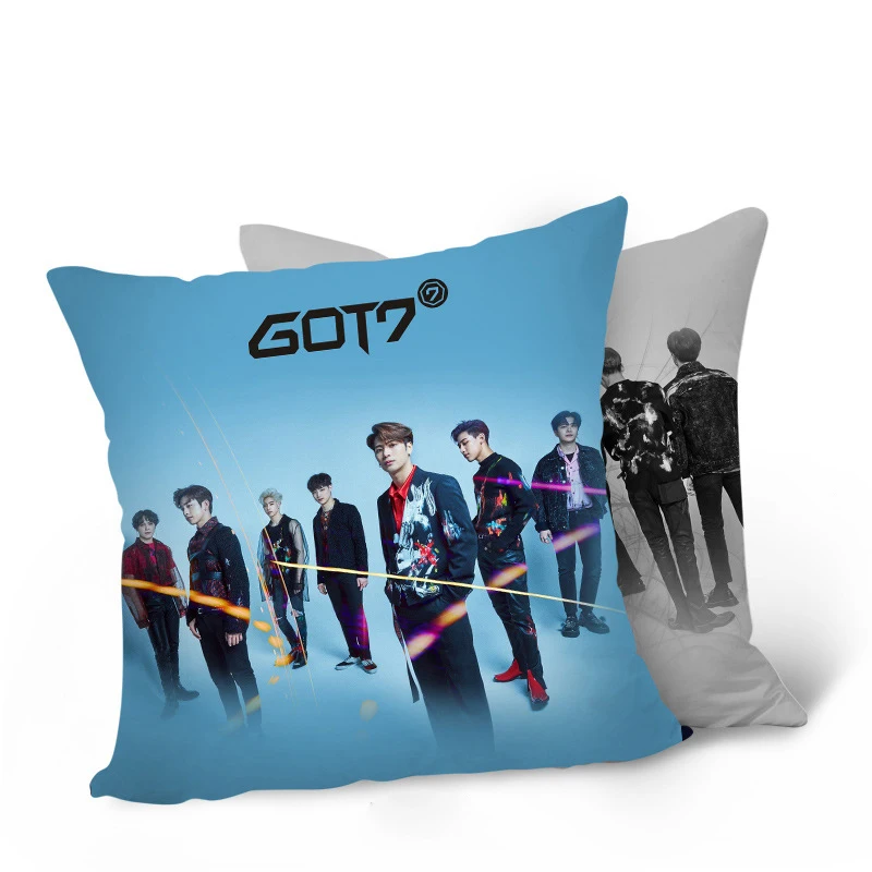 Kpop GOT7 Eyes On You Never Ever You Are 7 Of 7 Album мягкая подушка для автомобиля, подушка для талии, Двойная подушка для лица, хлопковая подушка 40*40 см