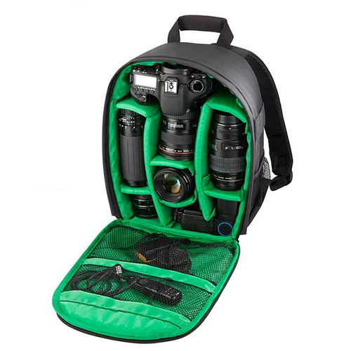 전문 카메라 가방 야외 방수 소프트 나일론 사진 DSLR 카메라 백팩, 여성 남성 여행 가방 팩 3