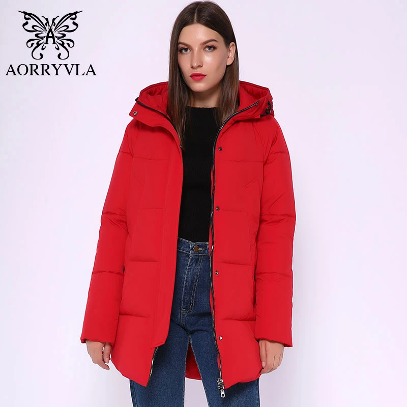 red puffer jacket with hood womens