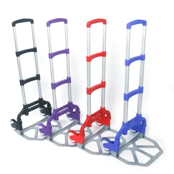 

Folding Hand Truck Aluminum Portable Folding Hand Cart 165lbs Capacity Hand Cart and Dolly Ideal for Home, Auto, Office Use