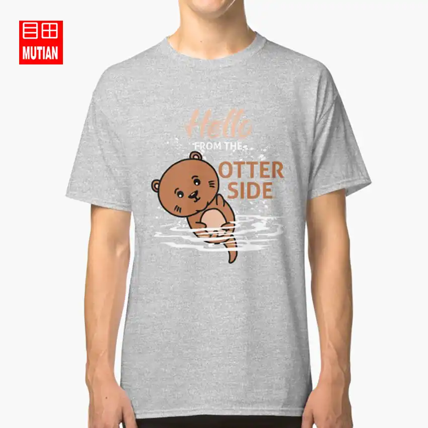 カワウソおかしい動物のギフトtシャツカワウソおかしいことわざクールことわざおかしい写真カワウソモチーフユーモア動物ビーバーおかしい Tシャツ Aliexpress