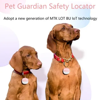 ペットスマートgpsトラッカー抗ロストブルーワイヤレスロケータ犬猫の子供のためのトラッカーファインダー機器ペット用品