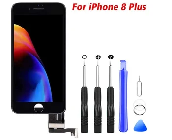 

r Screen Replacement for Apple 8 Plus 3D Touch Screen White LCD Digitizer Replacement Display Assembly with Free Repair Tools