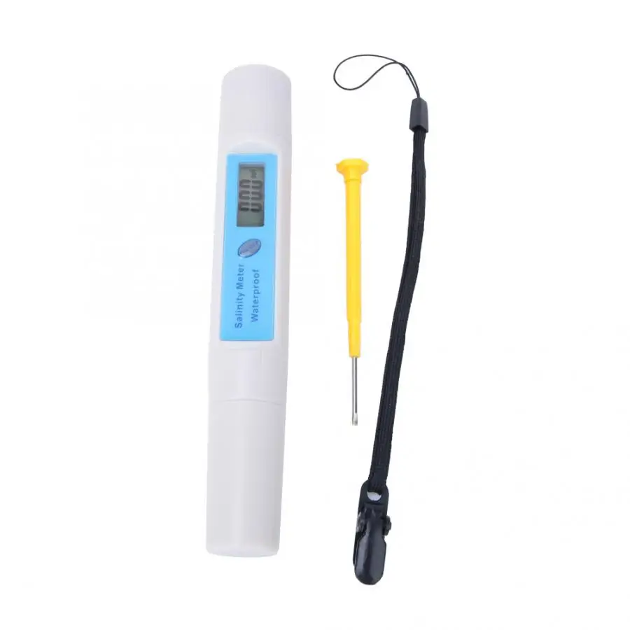 

Salinity Tester Alcoholometer SA287 Portable Digital Salinity Meter High Precise Salinity Temperature Pen Type Tester Testers
