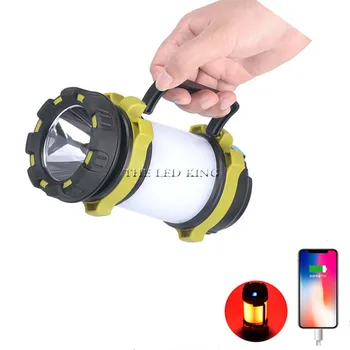 

Powerful 35000LM LED Work Light USB Charging Torch 3600mAh Battery Spotlight Hand Lamp Camping Lantern Flshlight Hiking Hunting