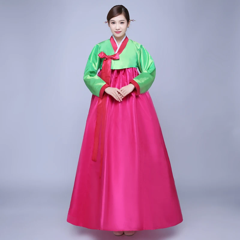 Женское традиционное платье Hanbok новое корейское вечернее для дворца и народных