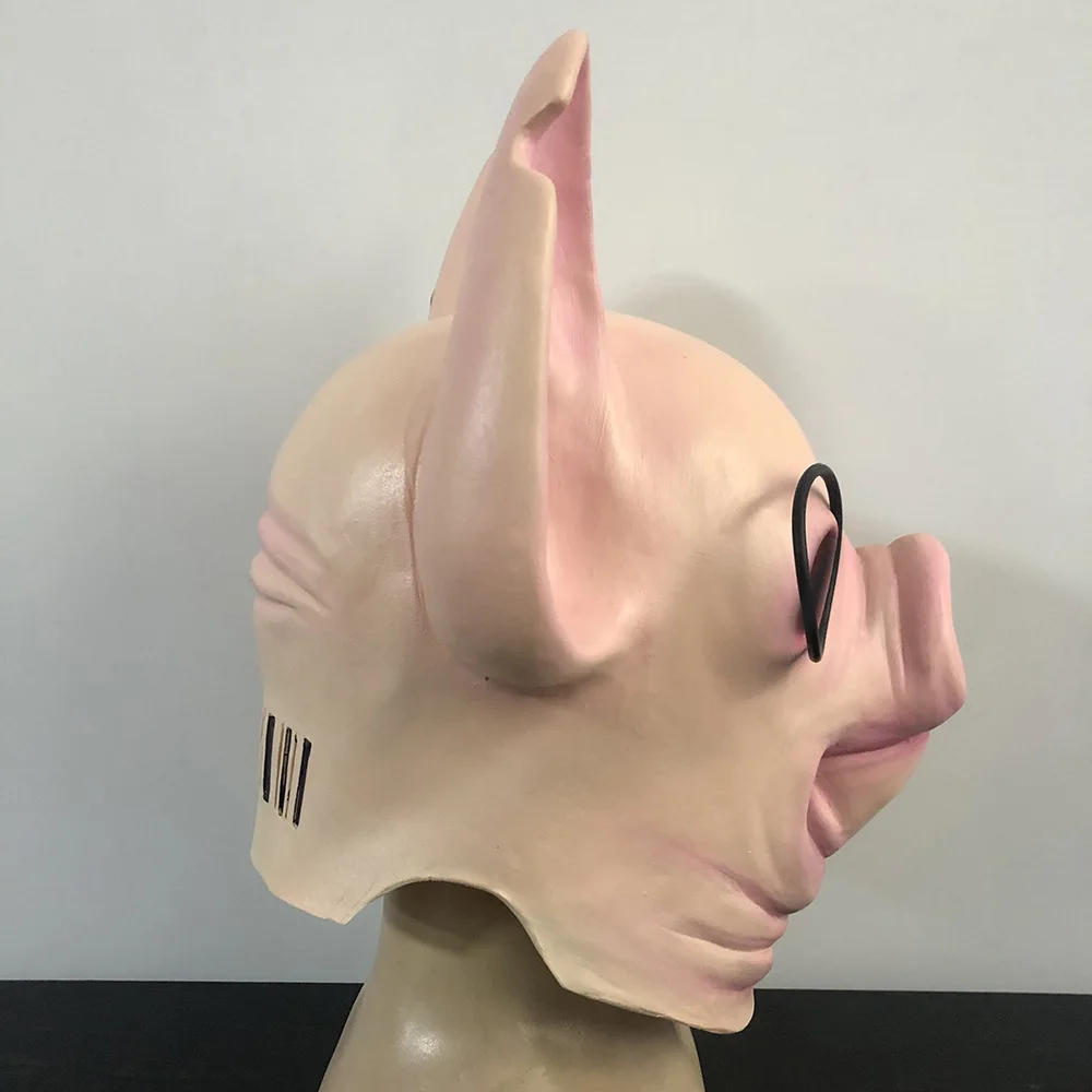 Game Watch Dogs Legion Pig Head Mask Cosplay Legion Winston Pig Masks Animal Latex Masks Halloween Carnival Party Costume Props (1)