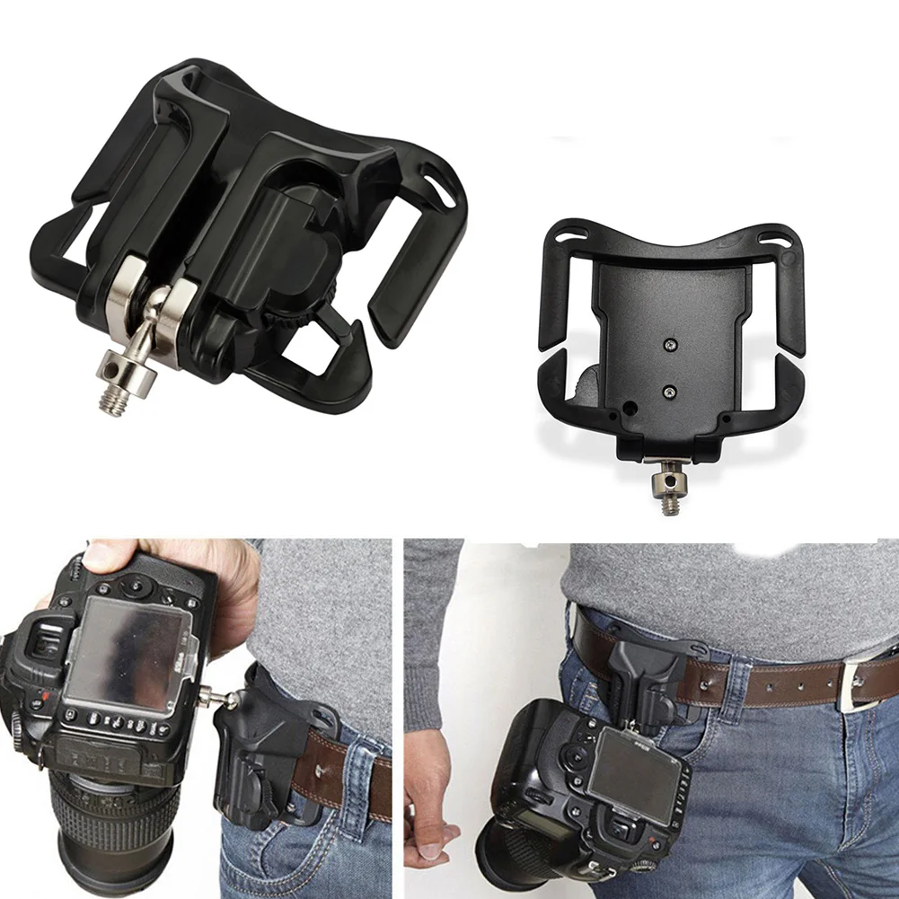 

DIY Camera Video Bags Holster Hanger Quick Strap Waist Belt Buckle Button Mount Clip For Canon For Nikon DSLR Camera accessories