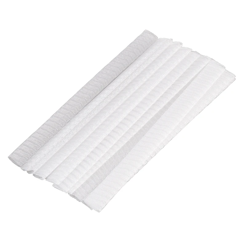 

15 Pcs Cosmetic Make Up Brush Pen Netting Cover Mesh Sheath Protectors Guards white