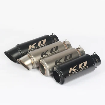 51/61mm Universal Motorcycle Exhaust Vent Pipe Without Muffler 245/300mm Stainless Steel Modified For ATV Street Bike