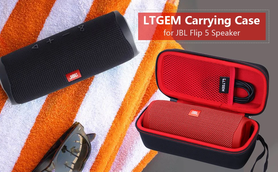 LTGEM Водонепроницаемый EVA Жесткий Чехол для JBL 5 водонепроницаемый портативный Bluetooth динамик