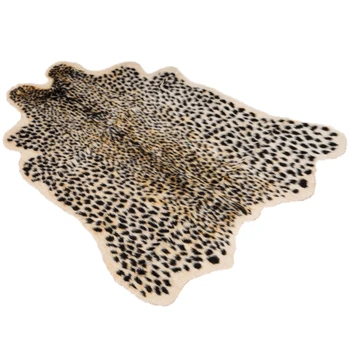 

Kitchen Soft Carpet Artificial Fur Living Room Simulation Animal Print Fashion Leopard Non-Slip Home Large Rugs Mat