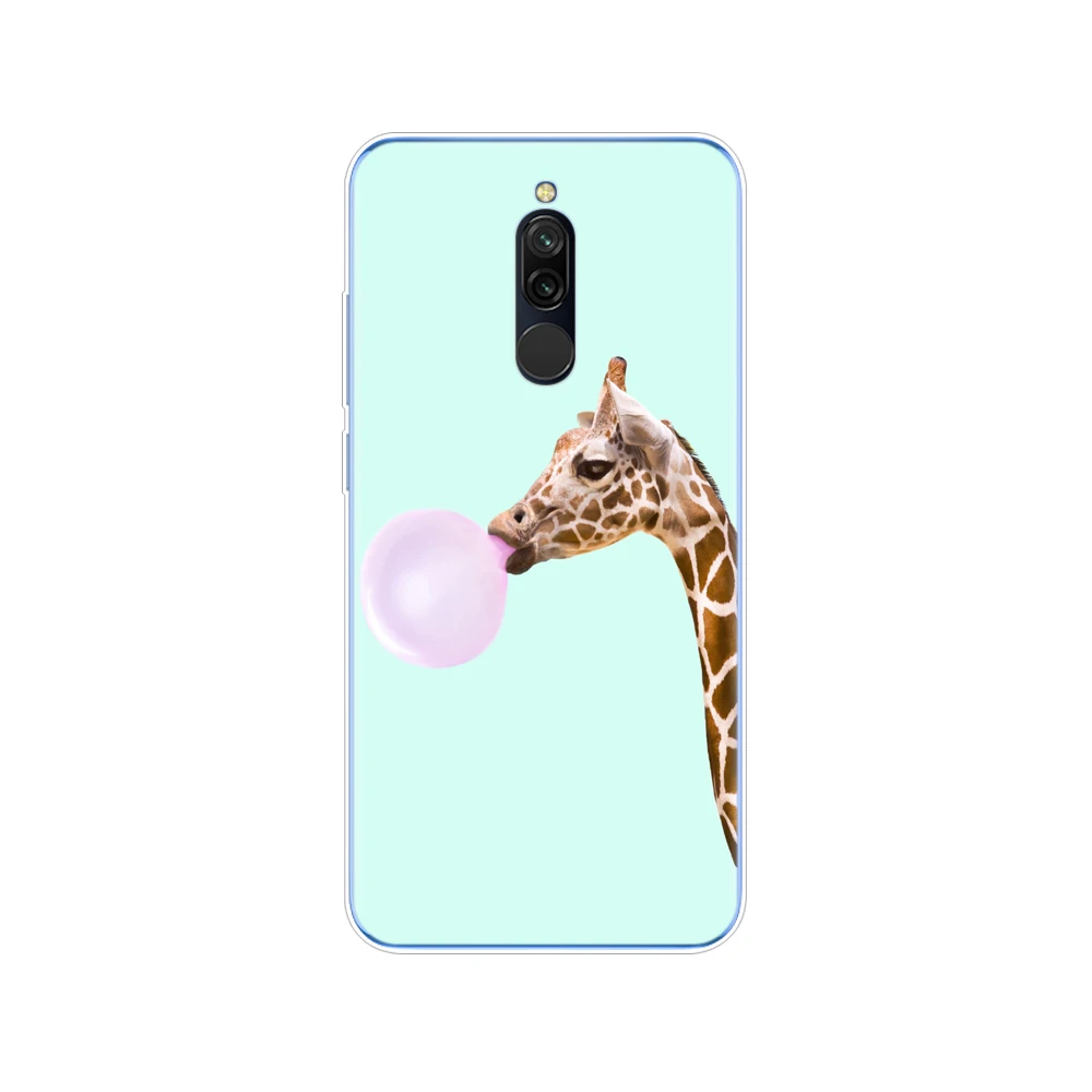 34343 Чехол для xiaomi redmi 8, чехол s, силиконовая Мягкая задняя крышка из ТПУ для redmi 8, бампер hongmi 8, чехол, кожа, противоударный, милый кот - Цвет: 34343