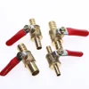 6mm-12mm Hose Barb Inline Brass Water Oil Air Gas Fuel Line Shutoff Ball Valve Pipe Fittings ► Photo 3/6