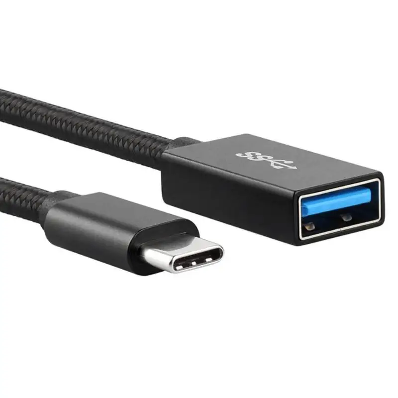 Прочный USB 3,1 OTG кабель износостойкий высокоскоростной USB 3,1 type-C OTG кабель USB-C мужчин и женщин USB 3,0 конвертер шнур