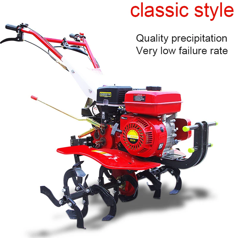 

Multi-functional small agricultural micro tillage machine weeding cultivated land soil tillage trenching