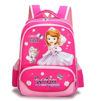

New Children School Bag Girls Princess Sofia Cartoon Kindergarten Schoolbags Kids Orthopedic Backpacks 4-13 Year