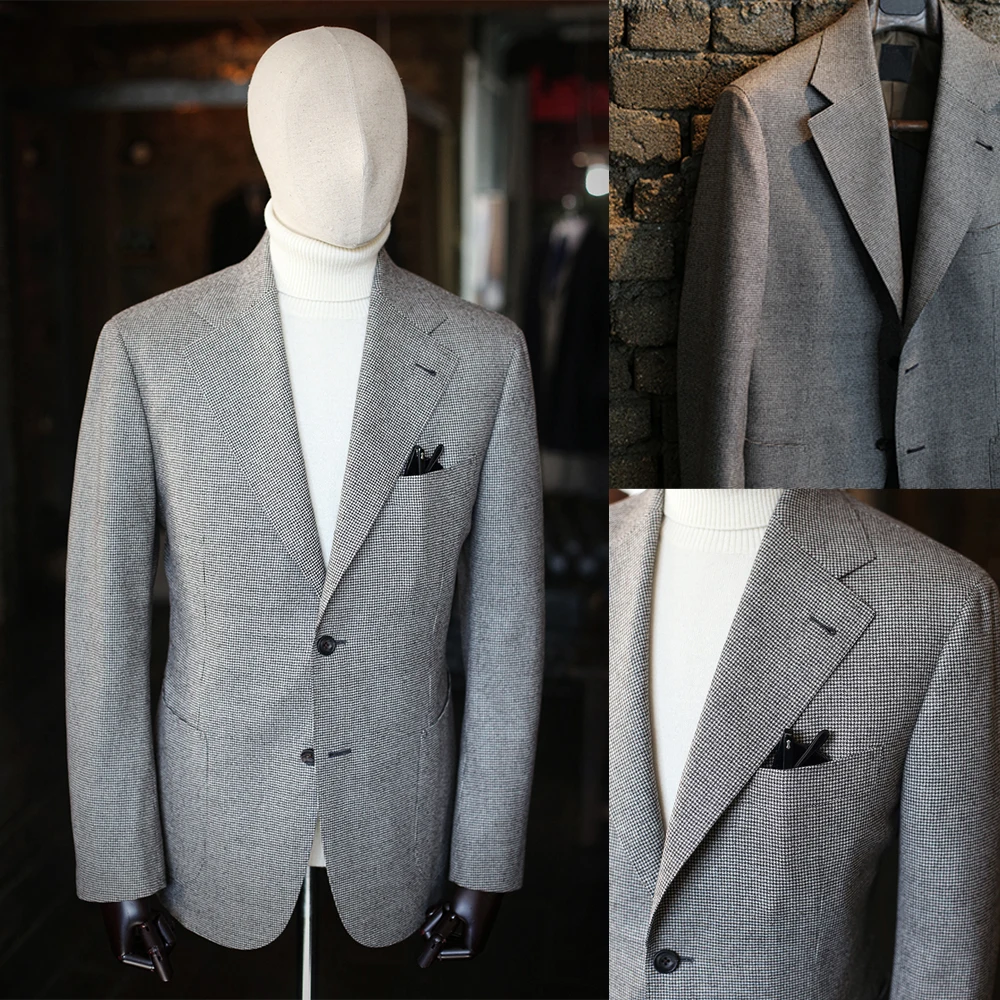 

Новинка, модные клетчатые мужские смокинги на двух пуговицах, индивидуальный пошив, блейзер для свадьбы, шафера вечерние вечеринки, выпускного, повседневный 1 шт.