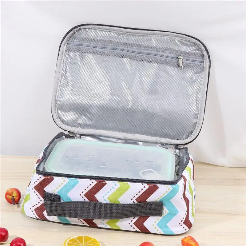 Квадратная сумка для обеда из ткани Оксфорд, изолированная сумка Bento Tote, переносная Термосумка для школы, пикника, работы на открытом воздухе