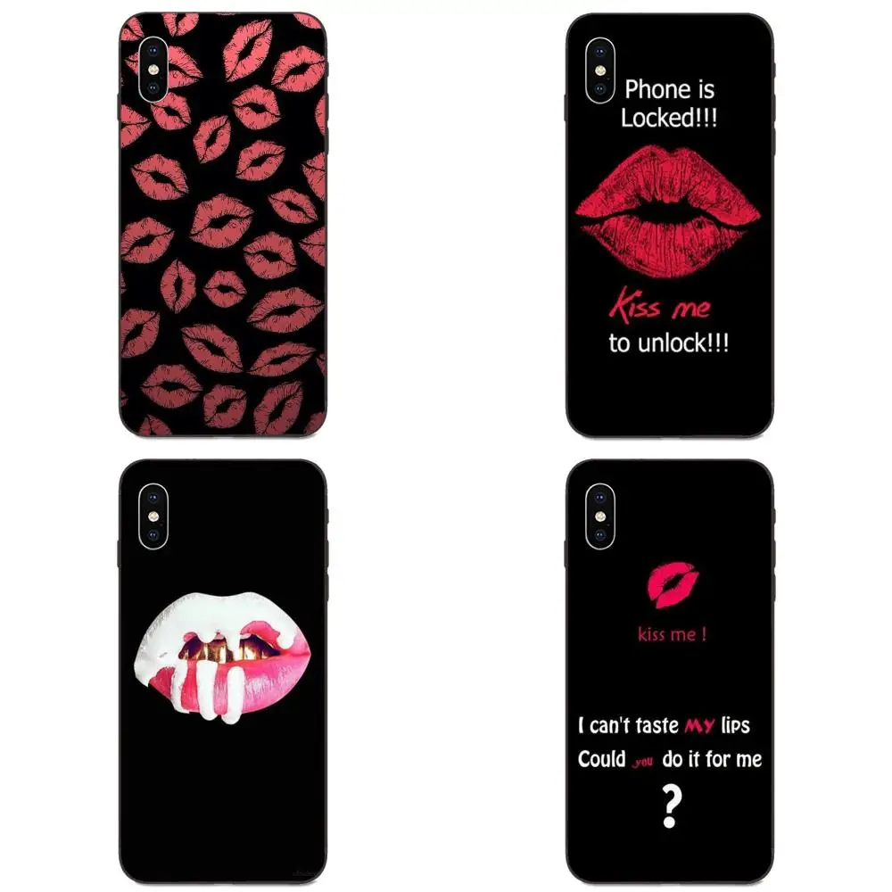Топ с губной помадой Kiss Me Lips Rouge ДЛЯ Huawei nova 2 2S 3i 4 4e 5i Y3 Y5 II Y6 Y7 Y9 Lite Plus Prime Pro 2017 2018 2019 |